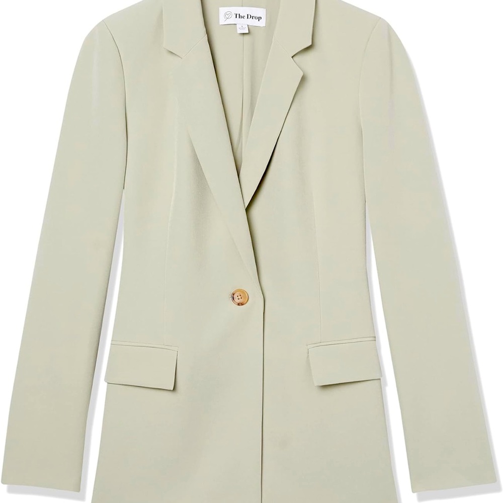 The Drop Women’s Blake Long Blazer in Desert Saje